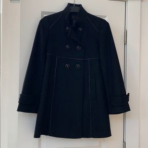 Black wool coat